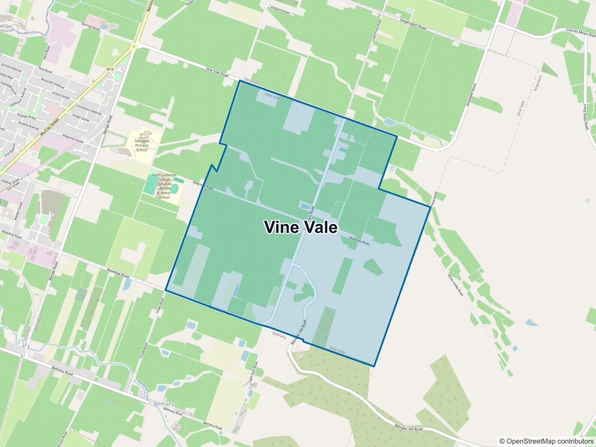 Map of Vine Vale, SA, Australia