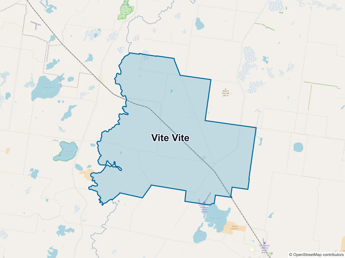 Map of Vite Vite, VIC, Australia