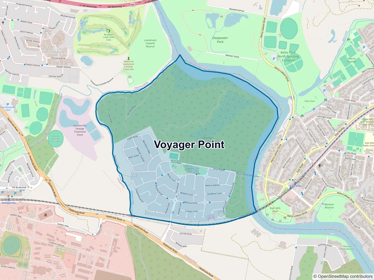 Map of Voyager Point, NSW, Australia