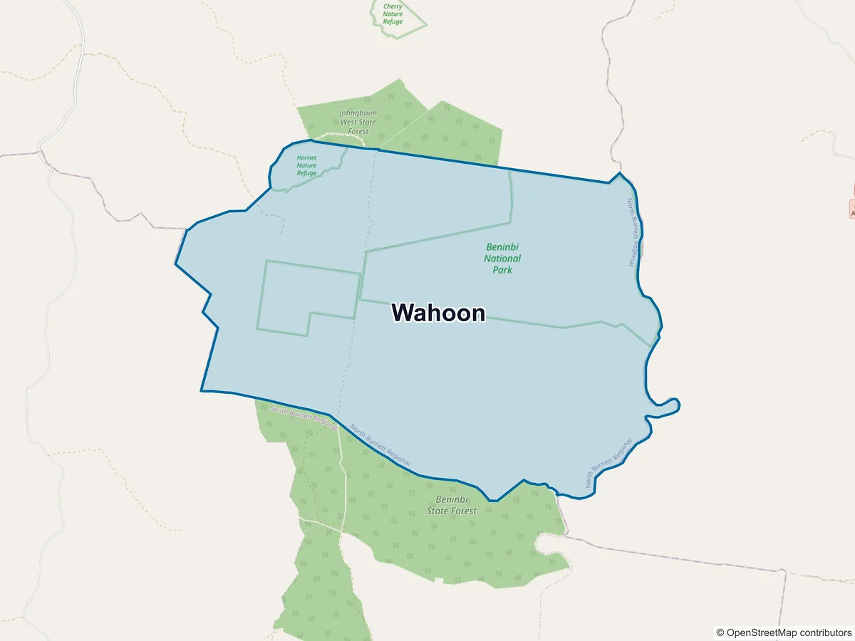 Map of Wahoon, QLD, Australia