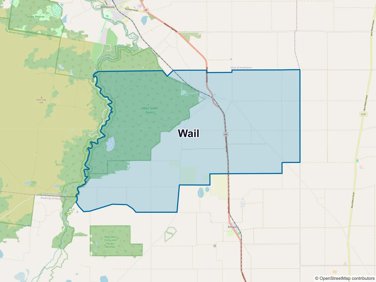 Map of Wail, VIC, Australia