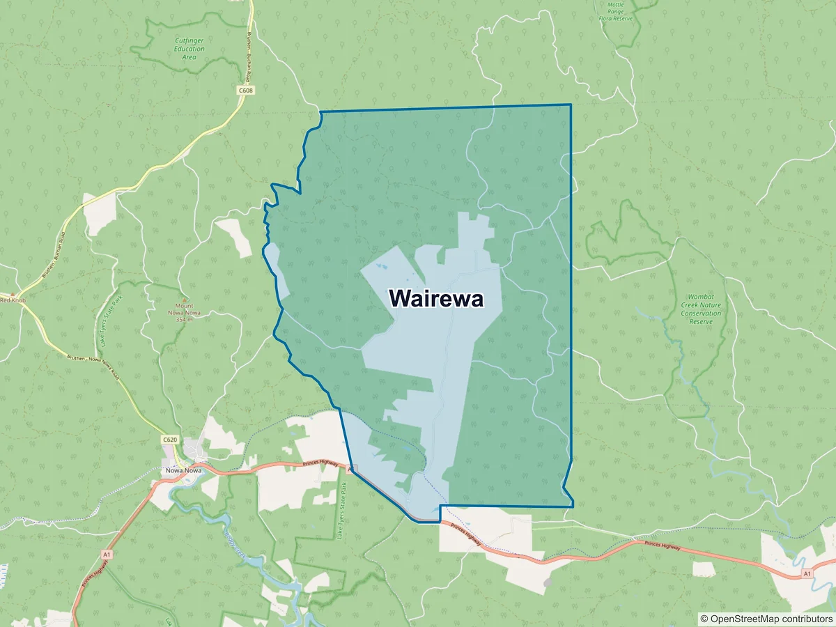 Map of Wairewa, VIC, Australia
