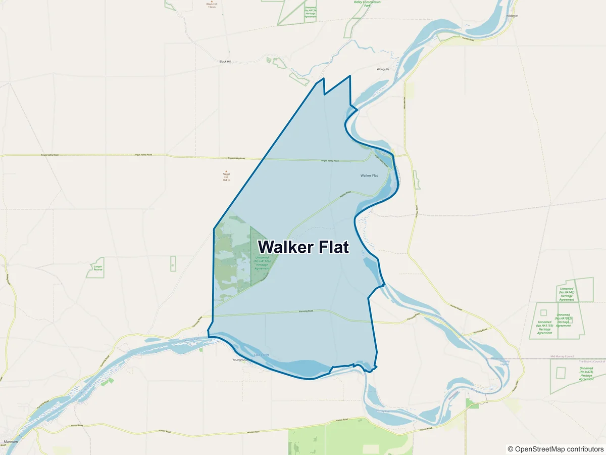 Map of Walker Flat, SA, Australia