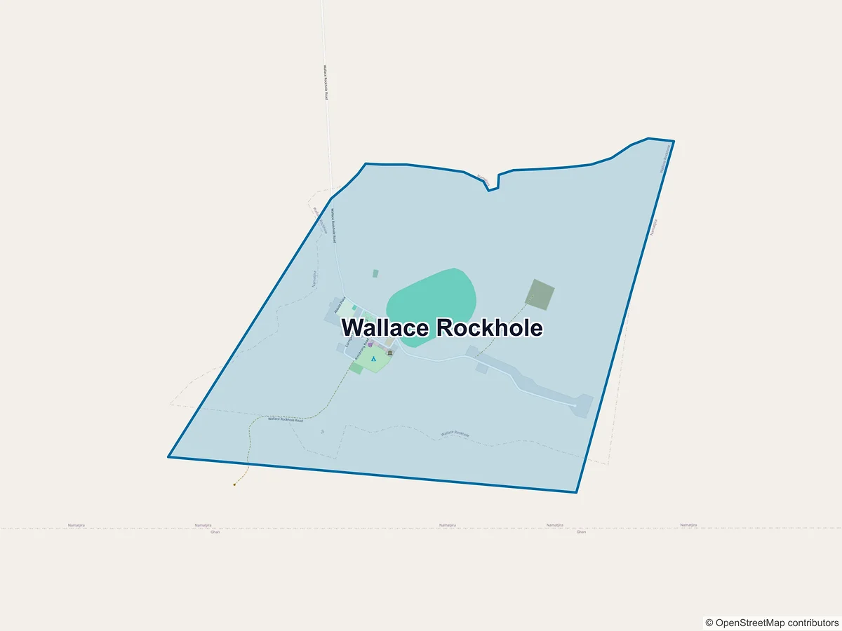 Map of Wallace Rockhole, NT, Australia