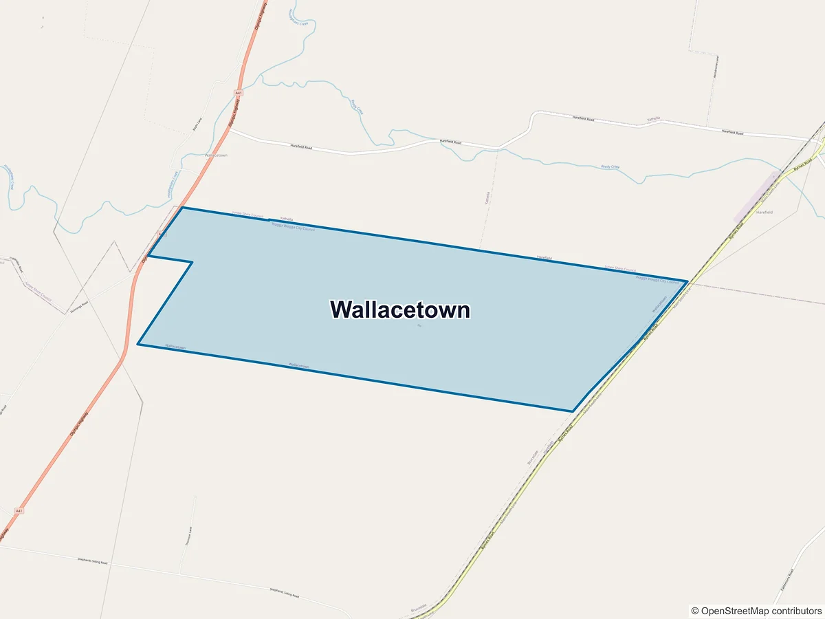 Map of Wallacetown, NSW, Australia