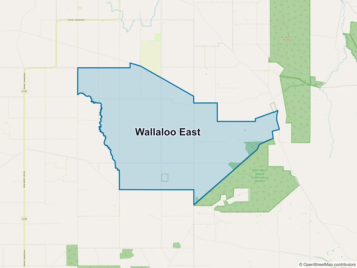 Map of Wallaloo East, VIC, Australia