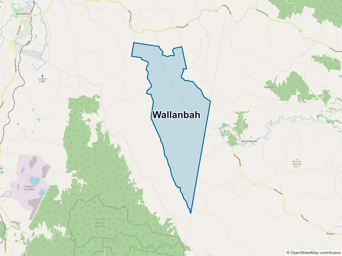 Map of Wallanbah, NSW, Australia