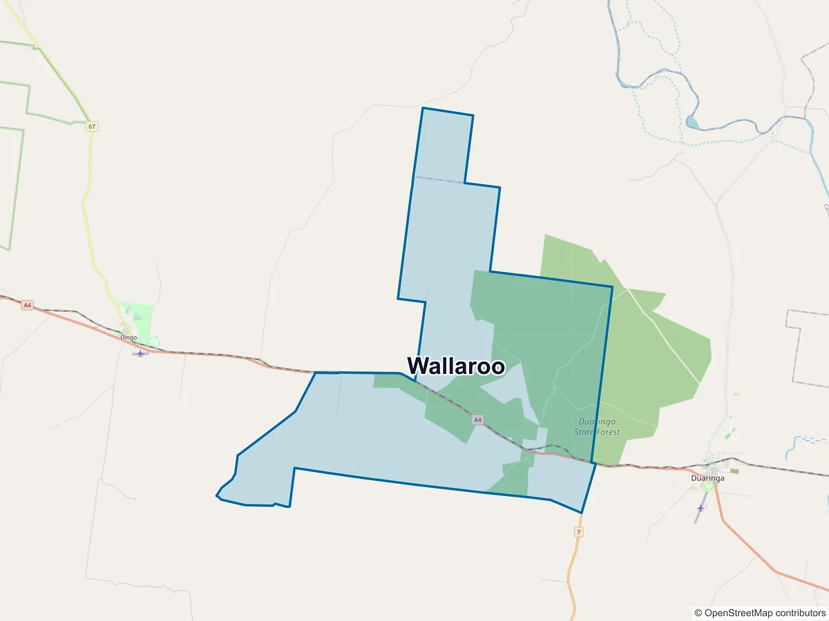 Map of Wallaroo, QLD, Australia