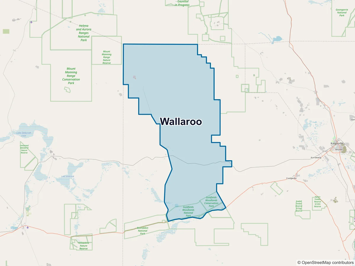 Map of Wallaroo, WA, Australia