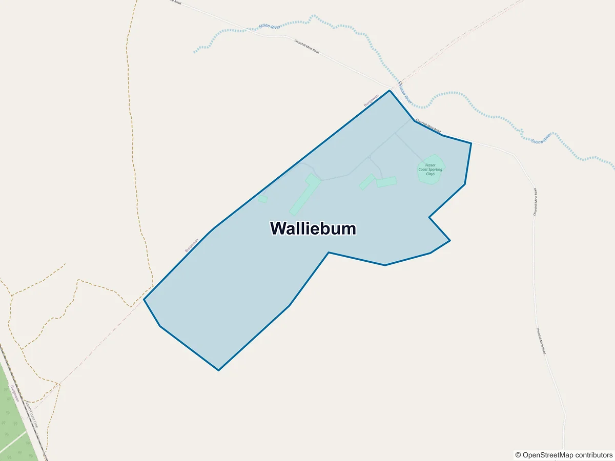 Map of Walliebum, QLD, Australia