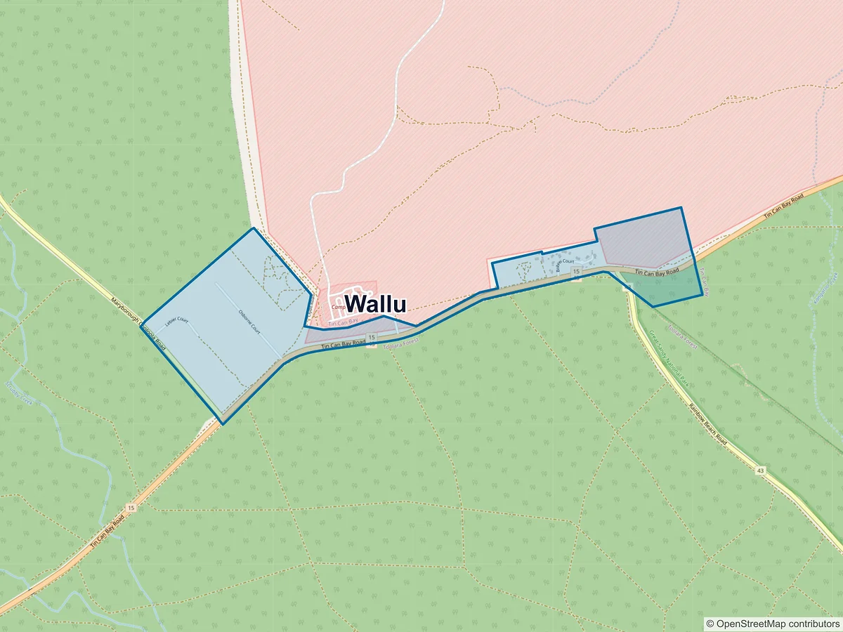 Map of Wallu, QLD, Australia