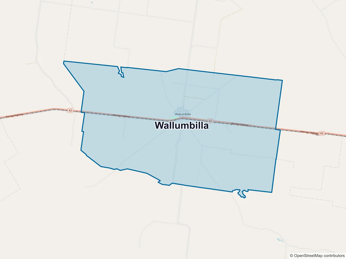 Map of Wallumbilla, QLD, Australia