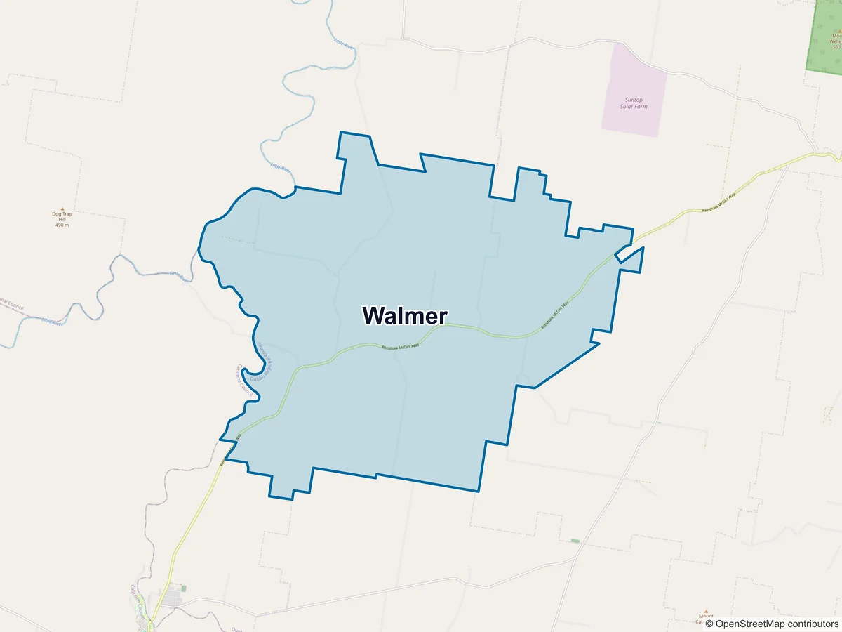 Map of Walmer, NSW, Australia