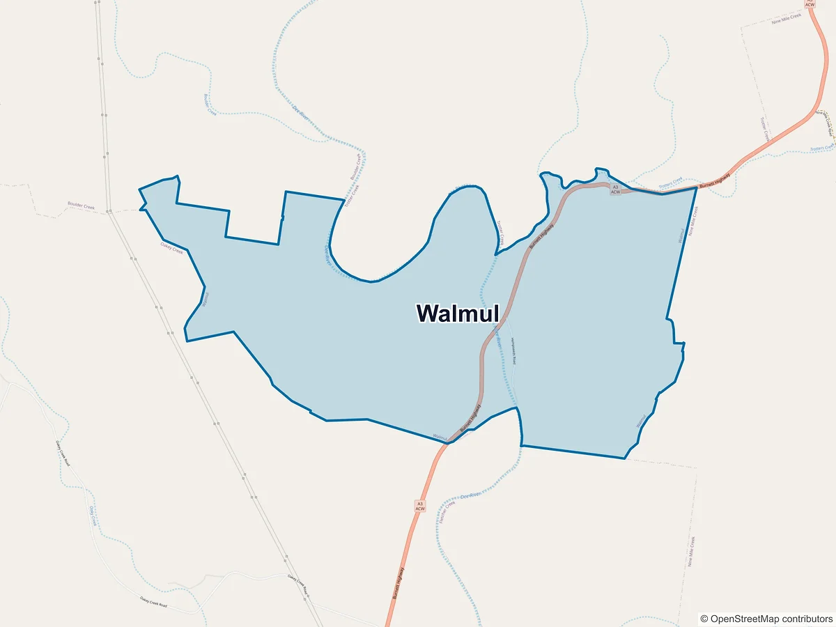 Map of Walmul, QLD, Australia