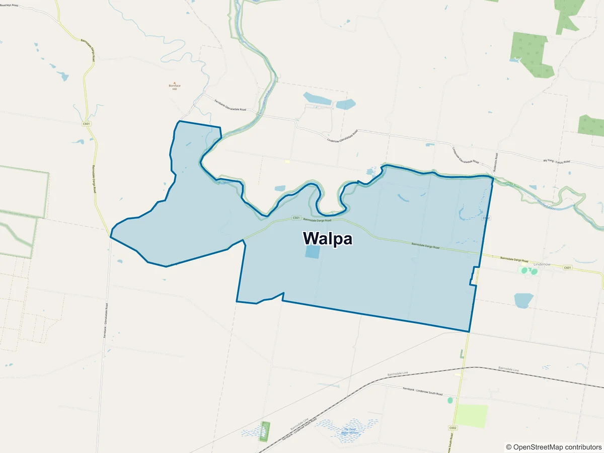 Map of Walpa, VIC, Australia