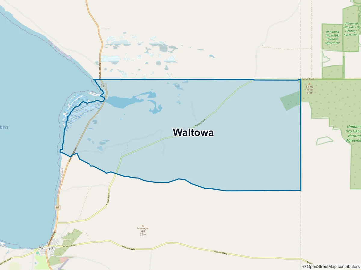 Map of Waltowa, SA, Australia