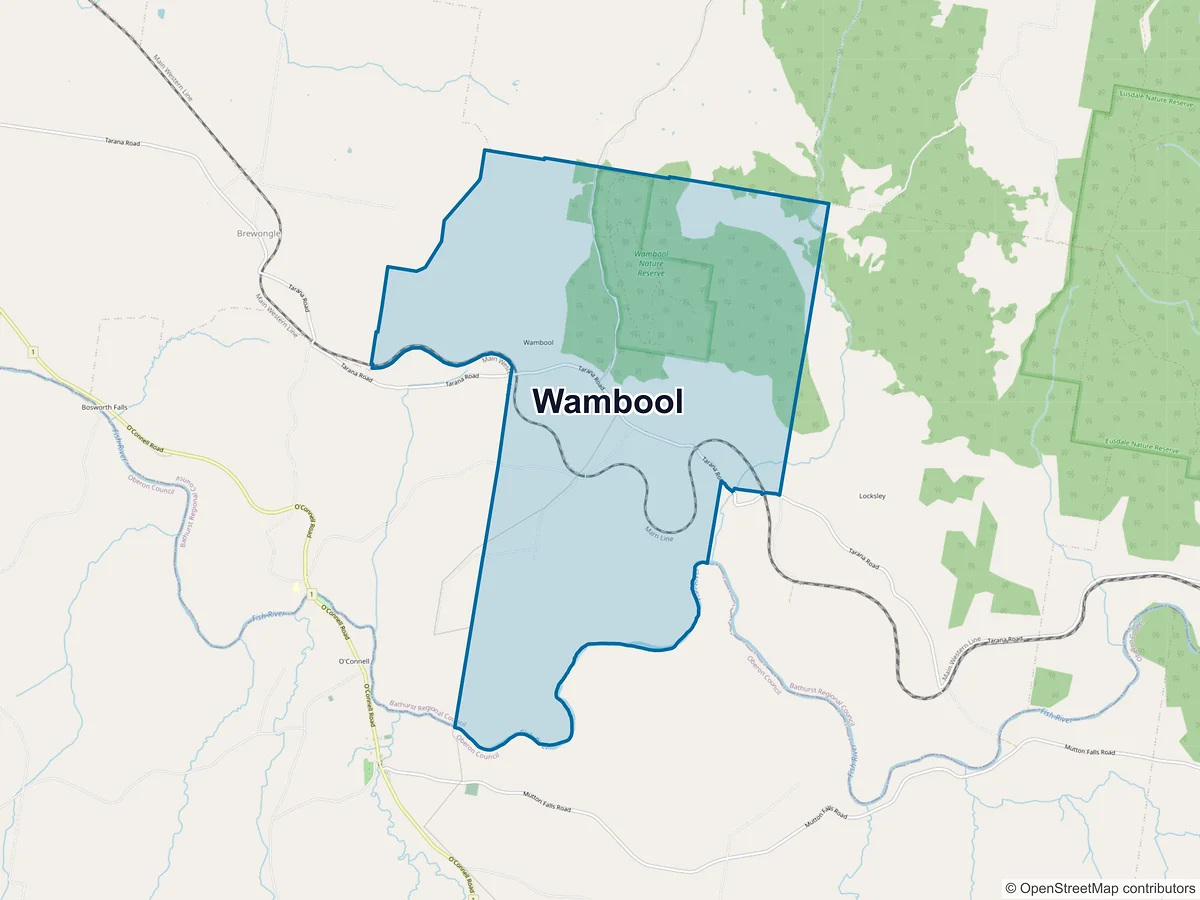 Map of Wambool, NSW, Australia