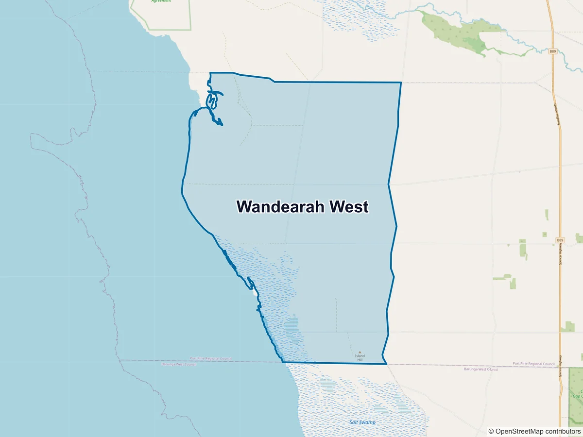 Map of Wandearah West, SA, Australia