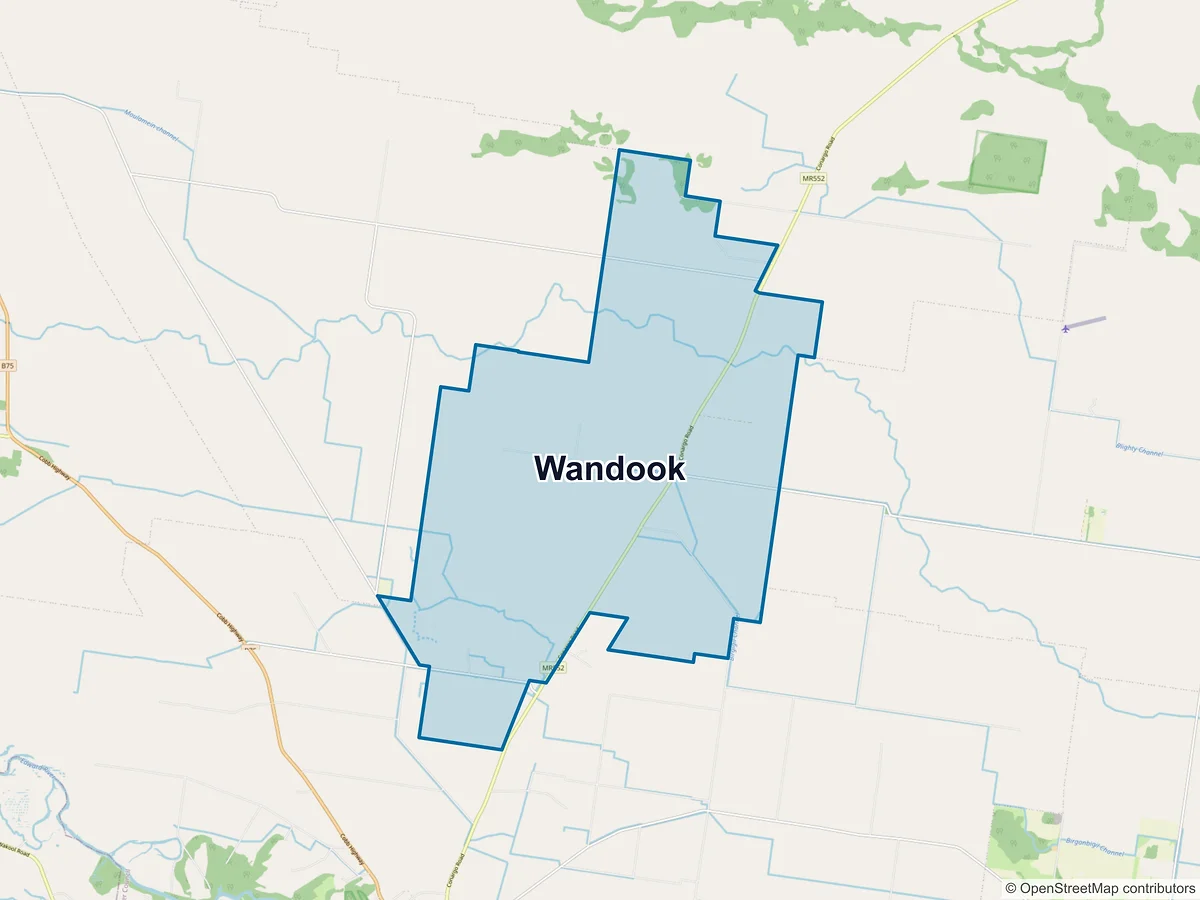 Map of Wandook, NSW, Australia