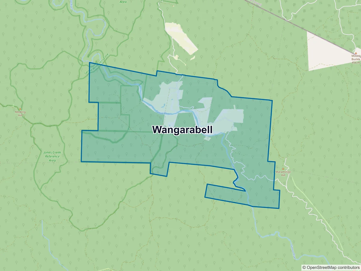 Map of Wangarabell, VIC, Australia