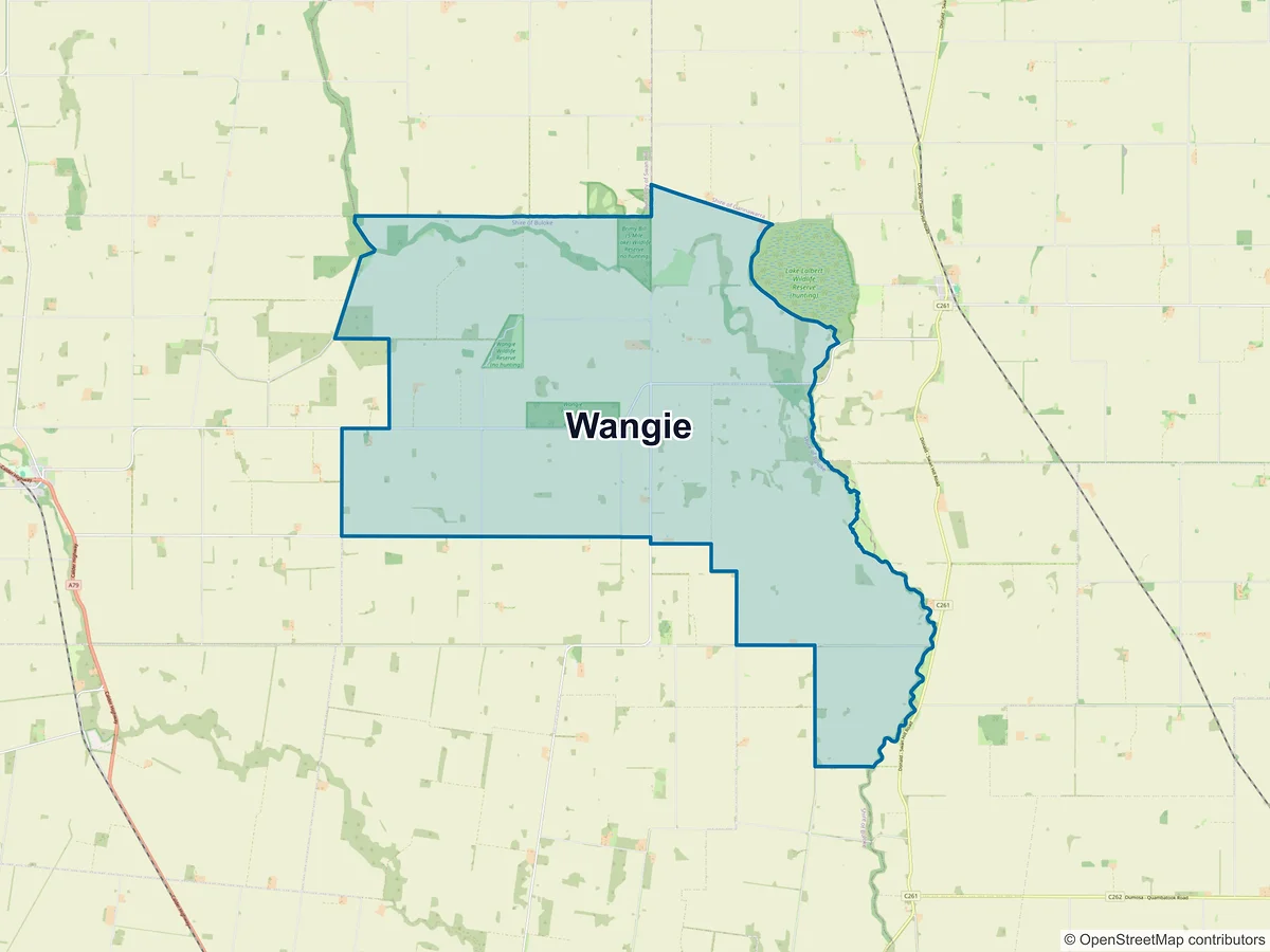 Map of Wangie, VIC, Australia