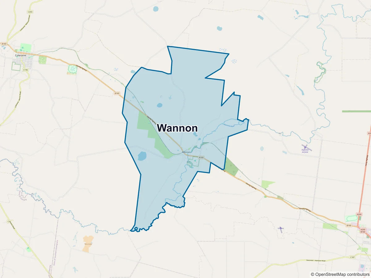 Map of Wannon, VIC, Australia