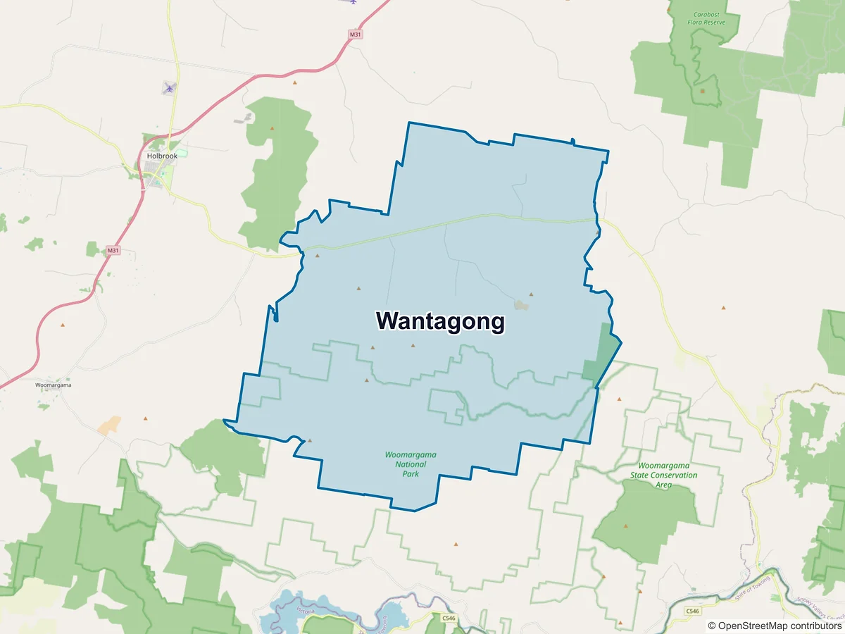 Map of Wantagong, NSW, Australia