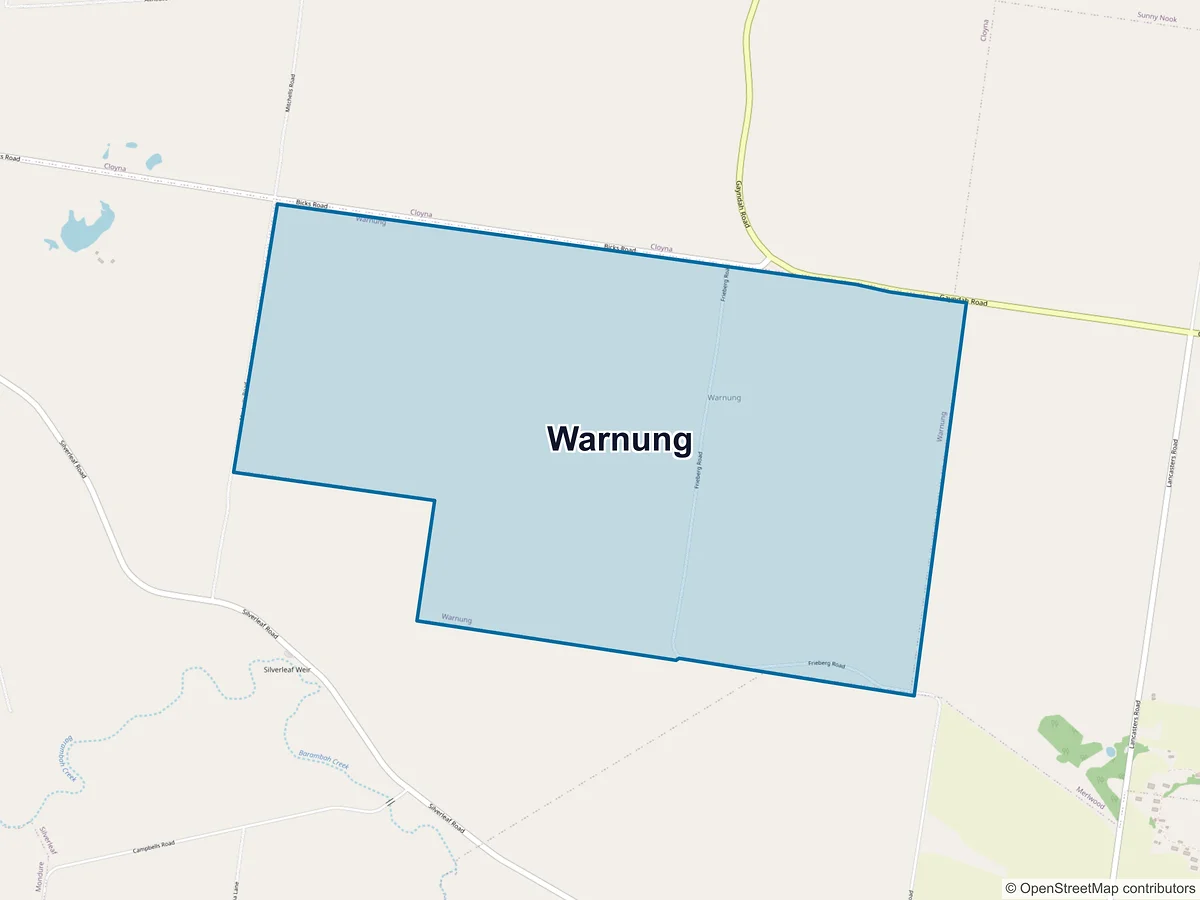 Map of Warnung, QLD, Australia