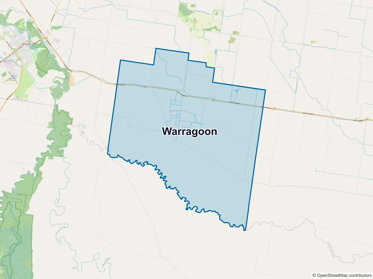 Map of Warragoon, NSW, Australia