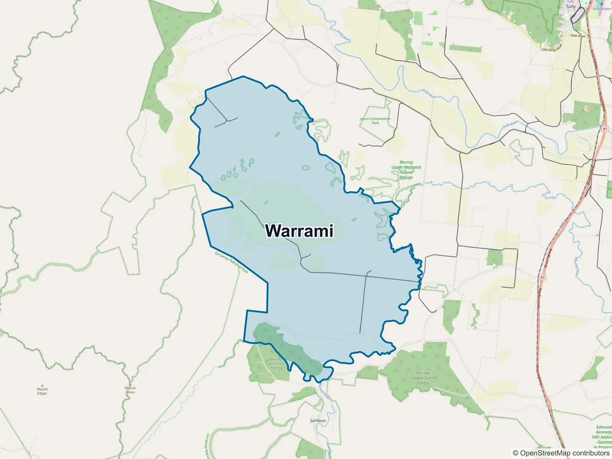 Map of Warrami, QLD, Australia