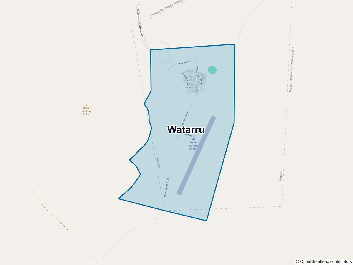 Map of Watarru, SA, Australia