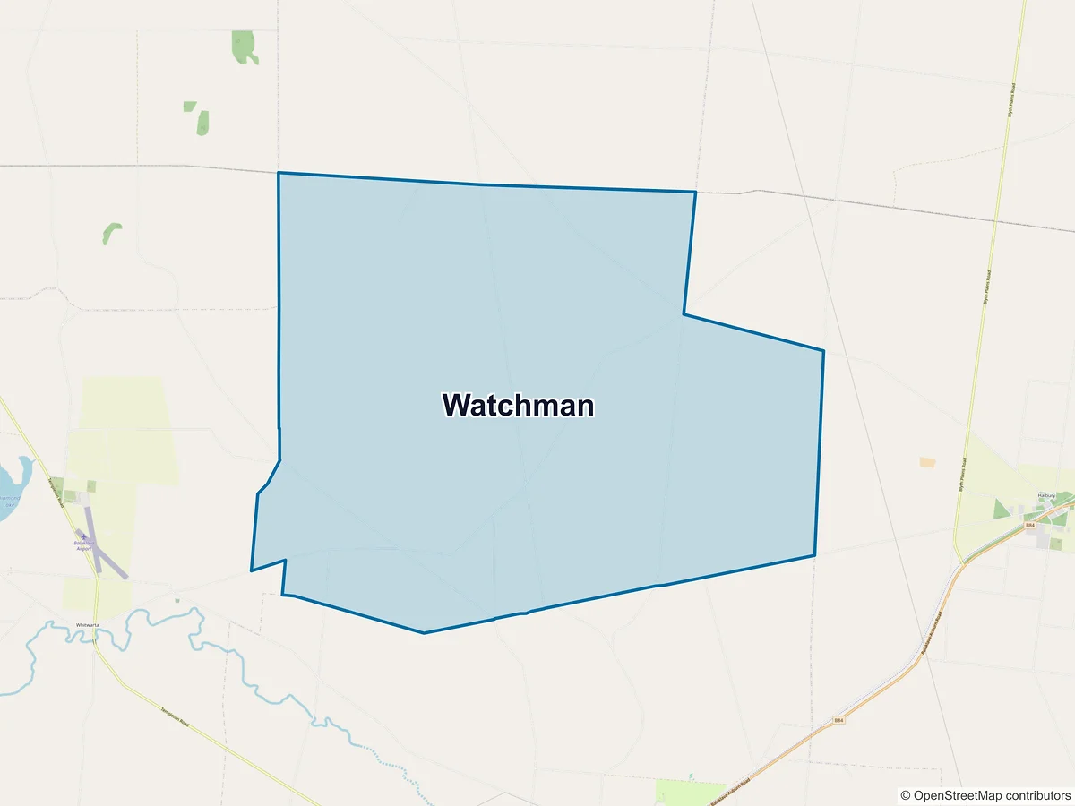 Map of Watchman, SA, Australia