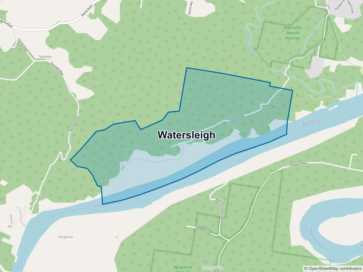 Map of Watersleigh, NSW, Australia