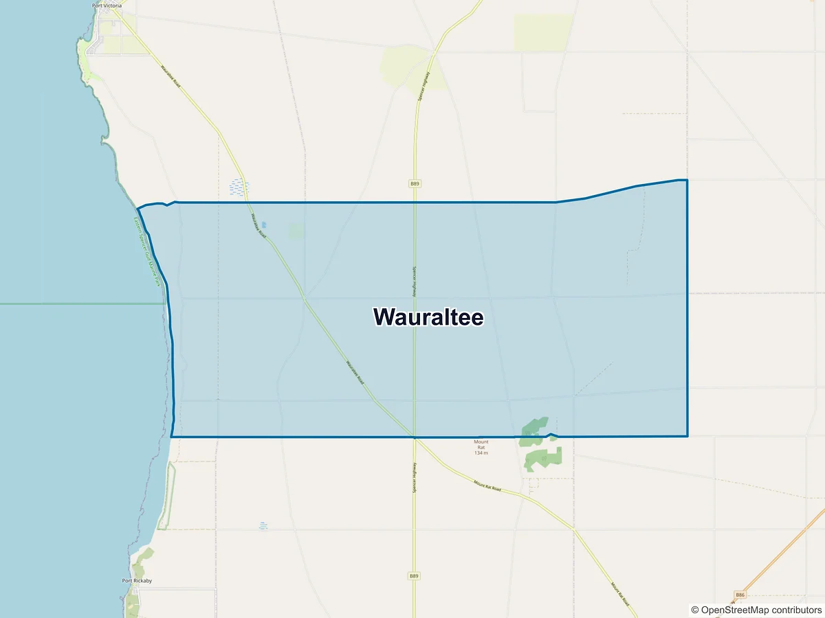 Map of Wauraltee, SA, Australia