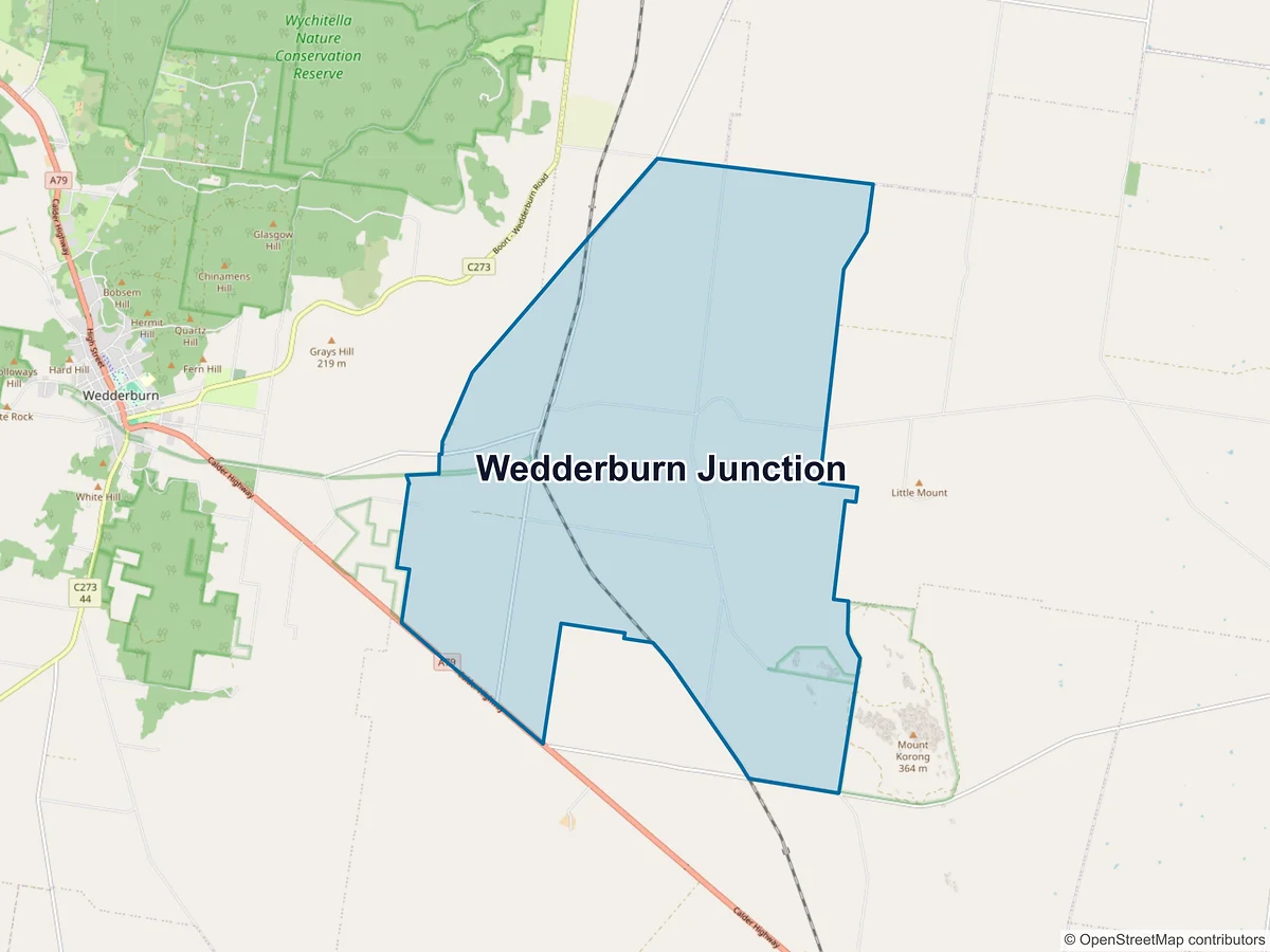 Map of Wedderburn Junction, VIC, Australia