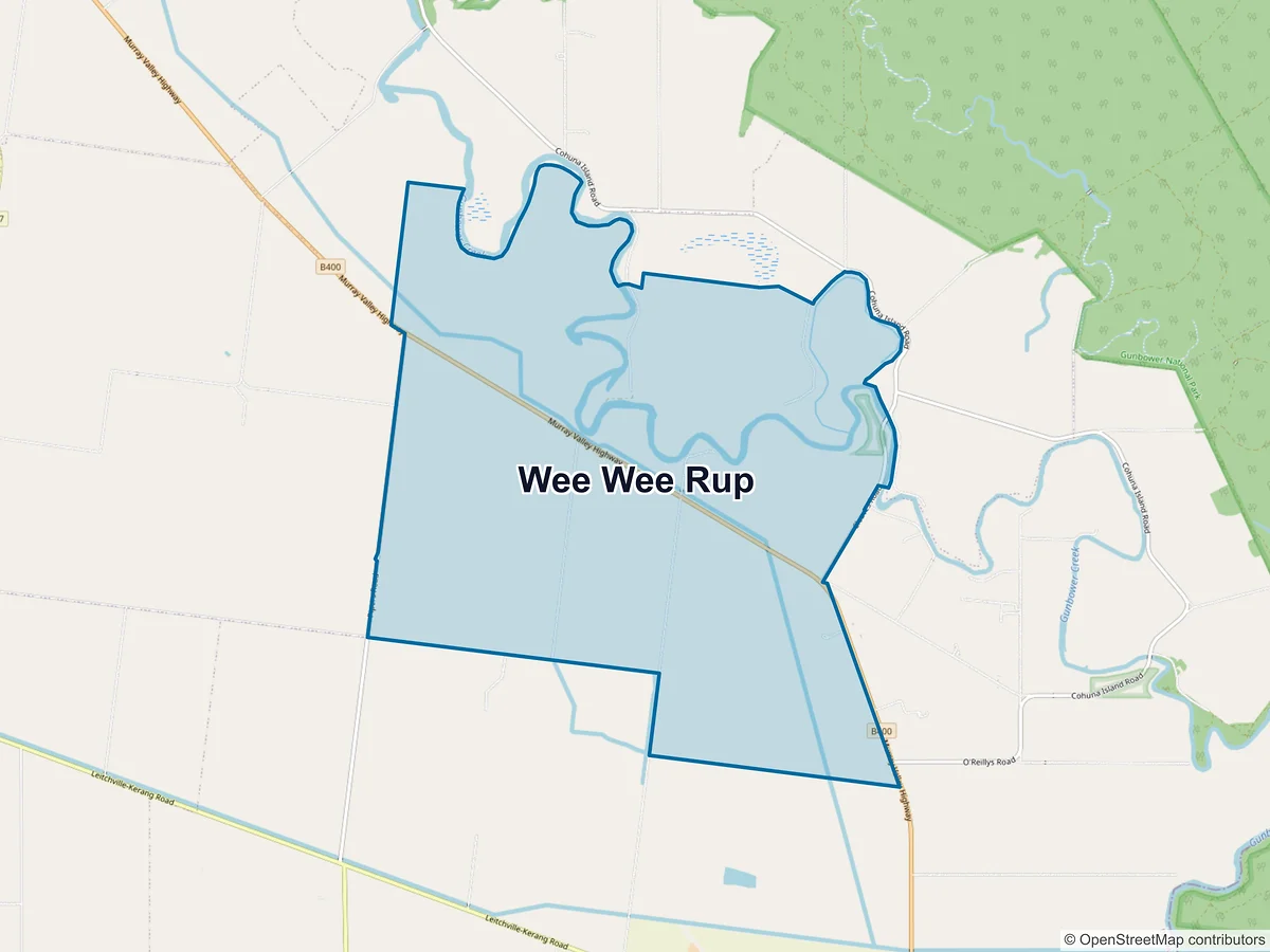 Map of Wee Wee Rup, VIC, Australia