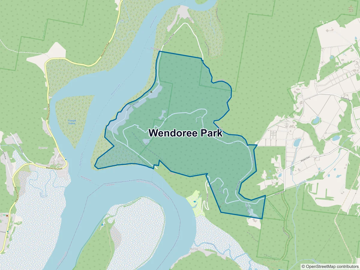 Map of Wendoree Park, NSW, Australia