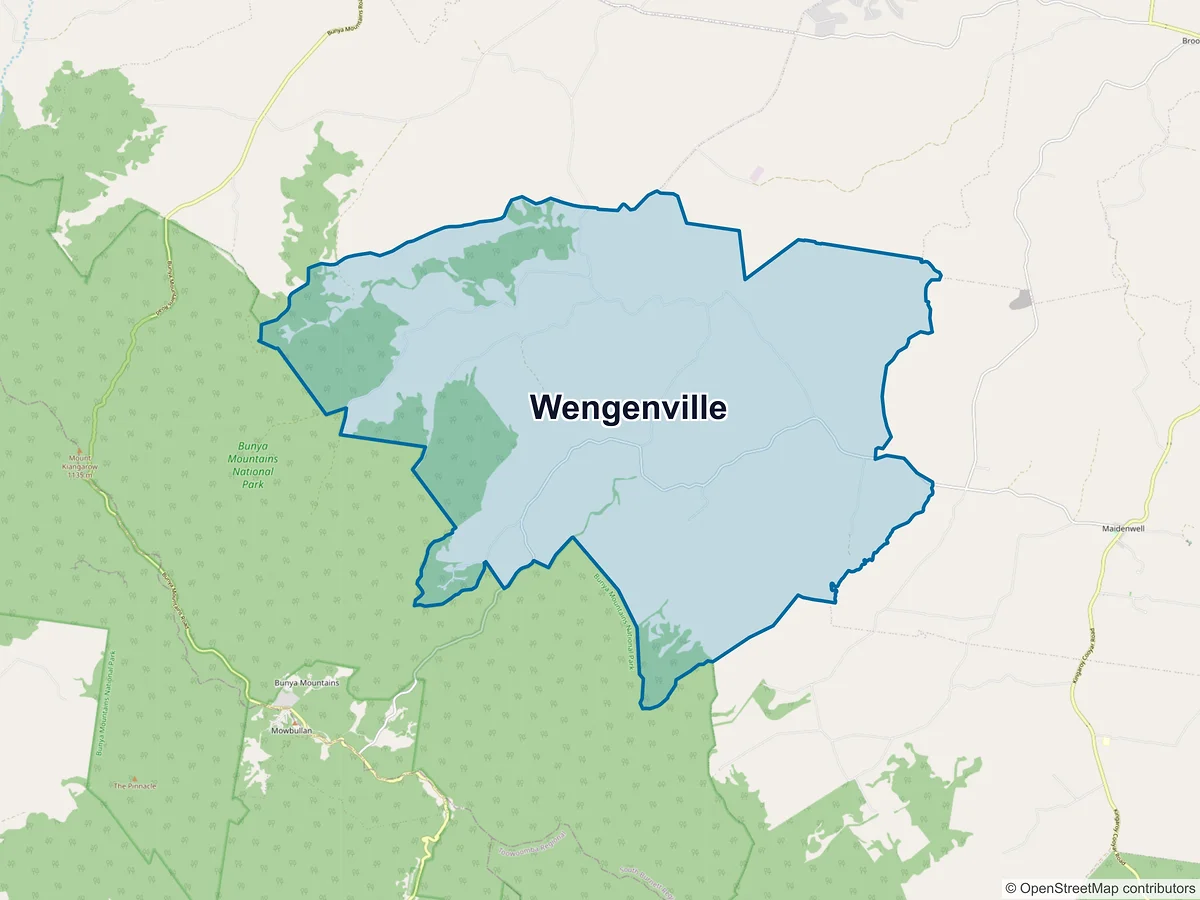 Map of Wengenville, QLD, Australia