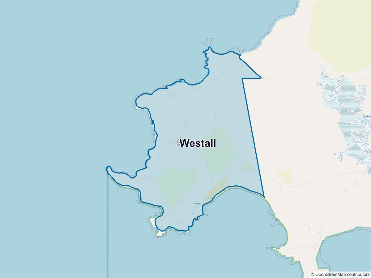 Map of Westall, SA, Australia
