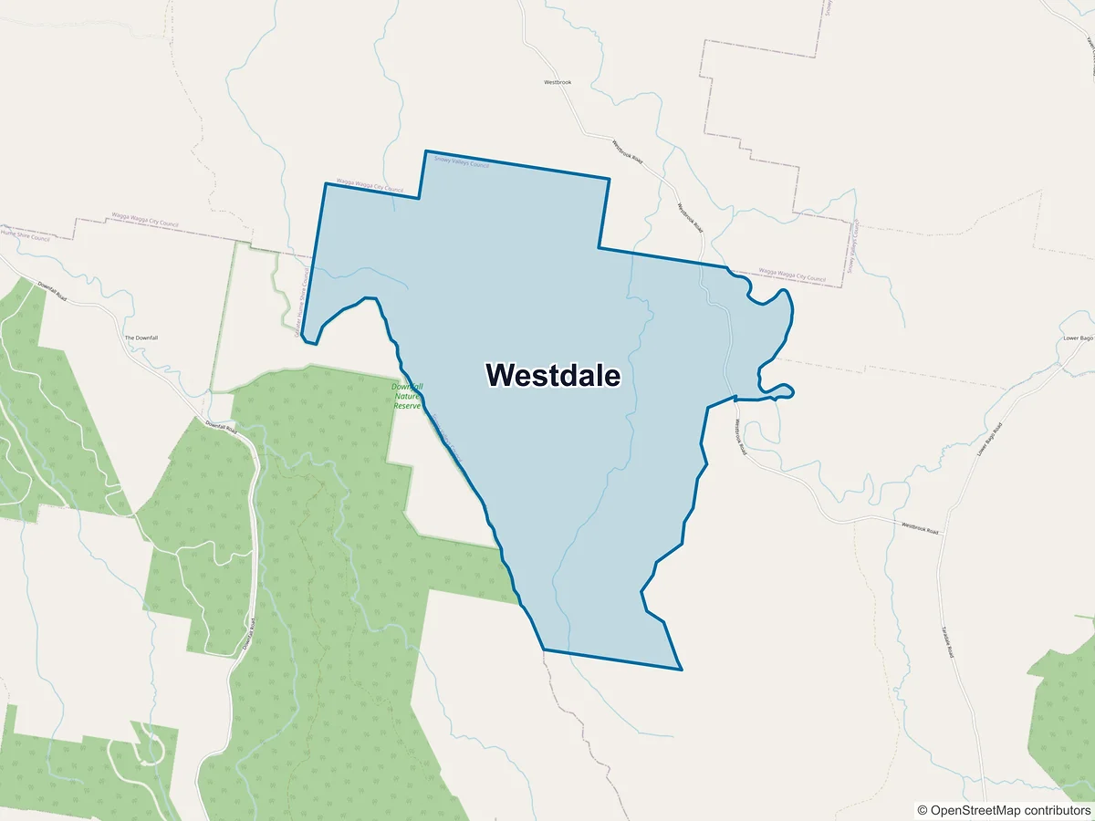 Map of Westdale, NSW, Australia