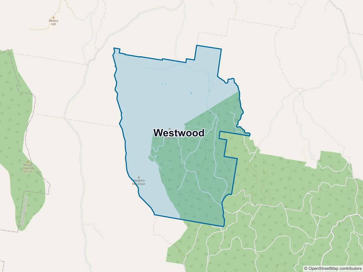 Map of Westwood, NSW, Australia