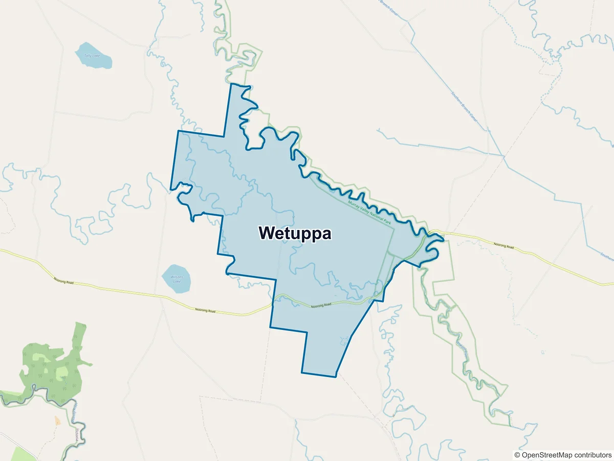 Map of Wetuppa, NSW, Australia