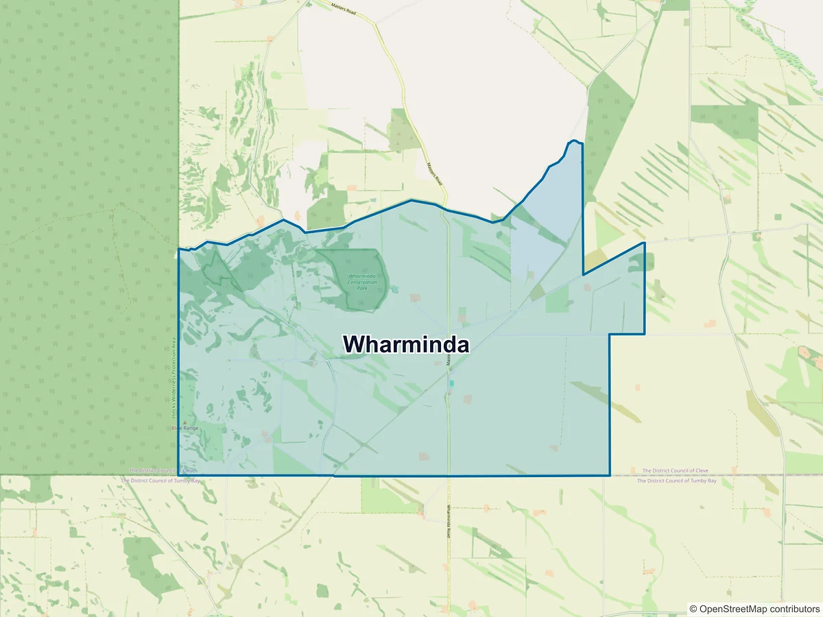 Map of Wharminda, SA, Australia