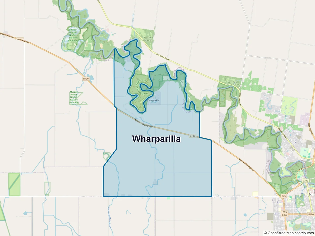 Map of Wharparilla, VIC, Australia