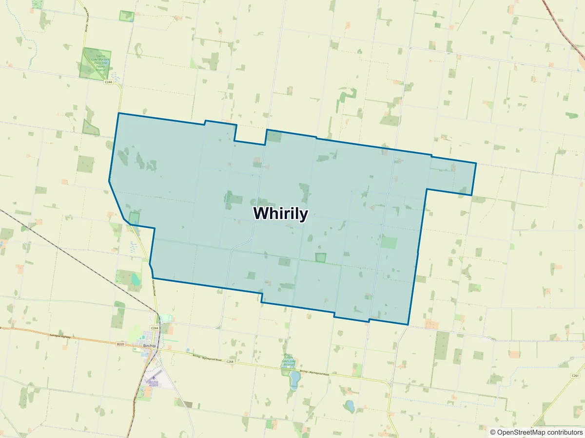 Map of Whirily, VIC, Australia