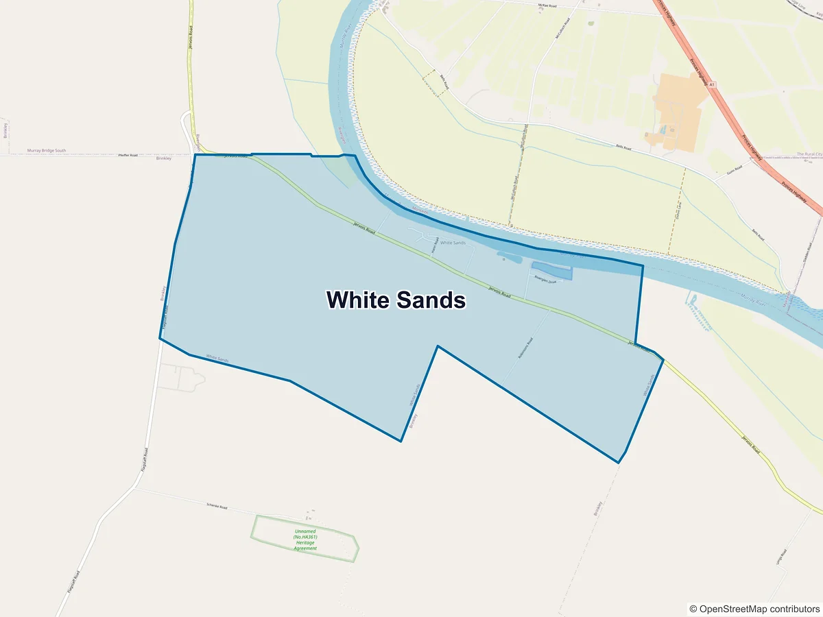 Map of White Sands, SA, Australia