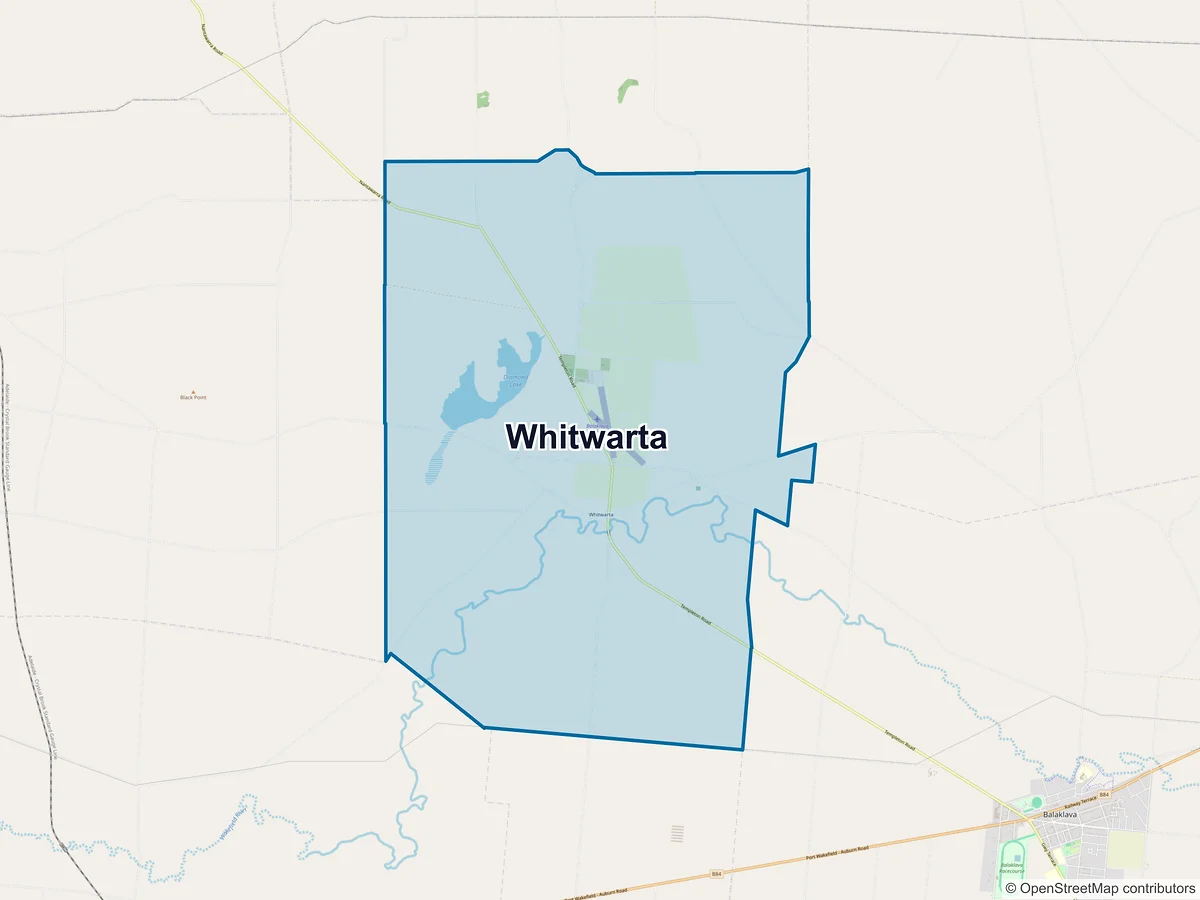 Map of Whitwarta, SA, Australia