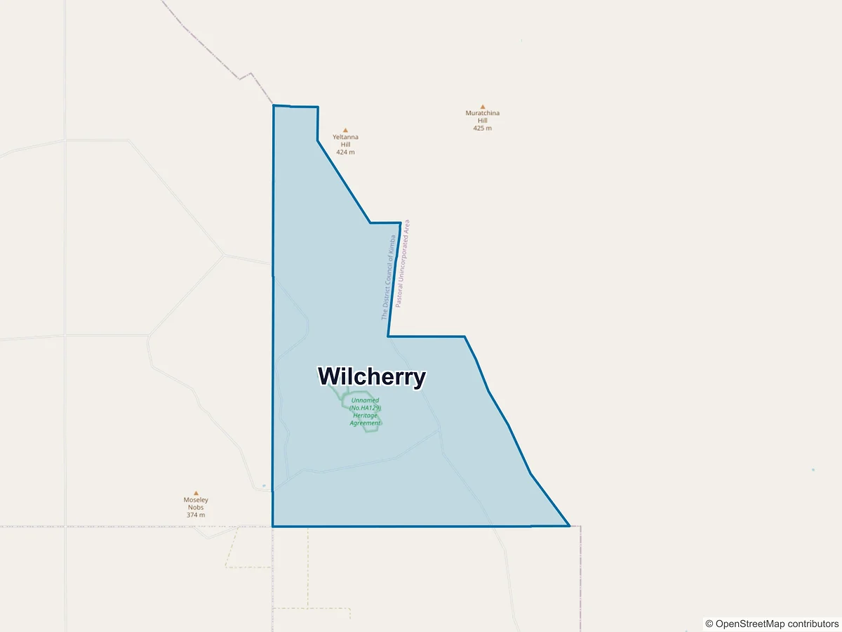 Map of Wilcherry, SA, Australia