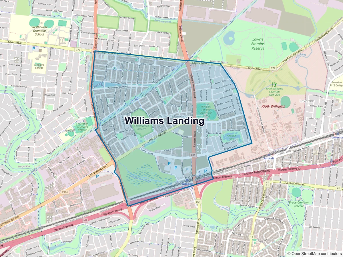 Map of Williams Landing, VIC, Australia