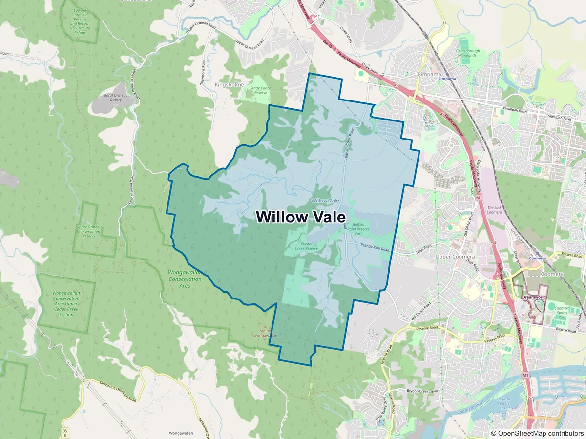 Map of Willow Vale, QLD, Australia